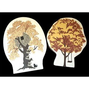 1996 THE CAT'S MEOW #263 "TREEHOUSE" FALINE 96 SIGNED + FALL TREE WITH SWING